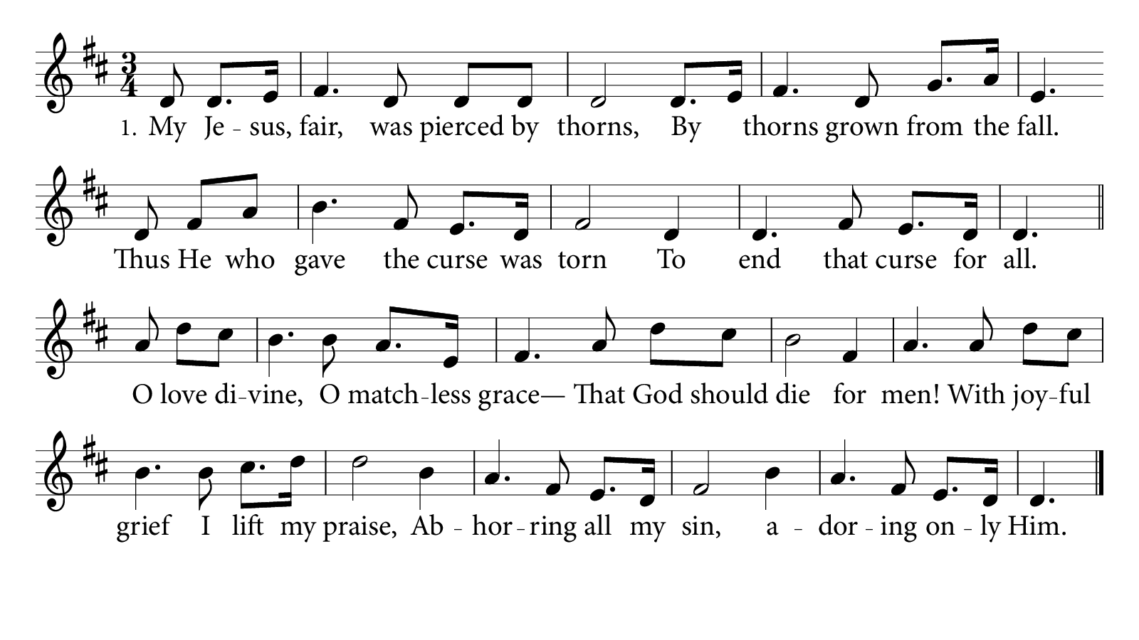 My Jesus, Fair — Doxology.app